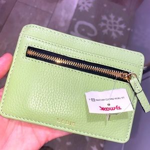 Lodis Green Leather Wallet